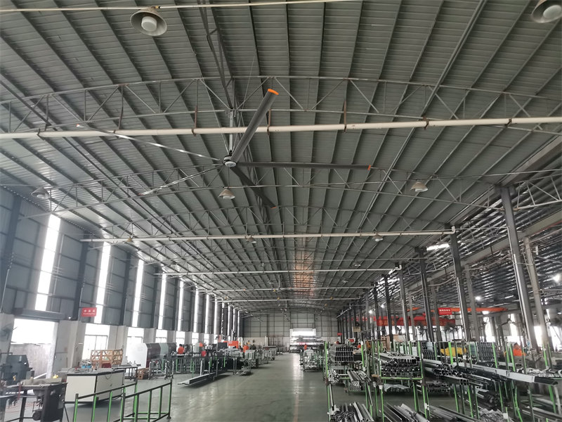 中山建材工厂车间工业大风扇安装案例